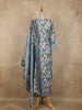 Blue Floral Printed Design Cotton Salwar Suit
