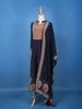 Blue Floral Printed Synthetic Salwar Suit - Diadem