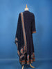 Blue Floral Printed Synthetic Salwar Suit - Diadem