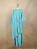 Blue Floral Sequins Embroidered Kids Georgette Palazzo Suit with Dupatta