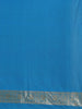 Blue Floral Woven Banarasi Silk Saree