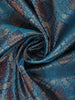 Blue Floral Woven Pure Kanchipuram Silk Saree
