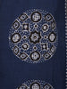 Blue Geometric Printed Cotton Salwar Suit With Dupatta