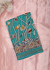 Blue Kalamkari Printed Design Mixed Silk Cotton Fancy Saree