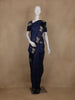 Blue Obstacle Design Woven Semi Tussar Saree