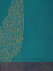 Blue Paisley Designed Cotton Saree