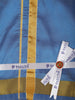 Blue Solid Woven Design Unstitched Shirt with Matching Dhoti Set with Zari Border
