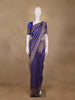 Blue Striped Design Banarasi Silk Saree