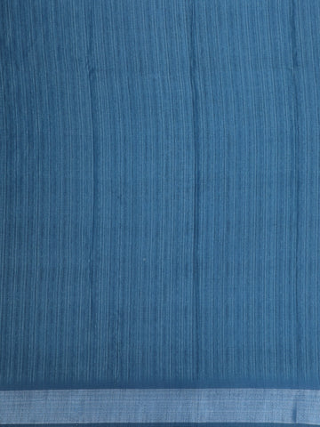Blue Striped Semi Tussar Silk Saree - Diadem