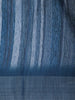 Blue Striped Semi Tussar Silk Saree - Diadem