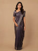Blue Stripes Designed Organza Designer Saree