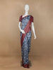 Blue Abstract Designed Chanderi Cotton Saree - Diadem
