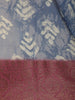 Blue Abstract Designed Chanderi Cotton Saree - Diadem