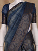 Blue Abstract Designed Chanderi Cotton Saree - Diadem