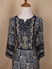 Blue Abstract Designed Cotton Salwar Suit - Diadem