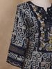 Blue Abstract Designed Cotton Salwar Suit - Diadem