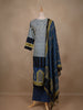 Blue Abstract Designed Salwar Suit - Diadem