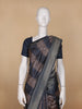 Blue Abstract Designed Semi Tussar Saree - Diadem