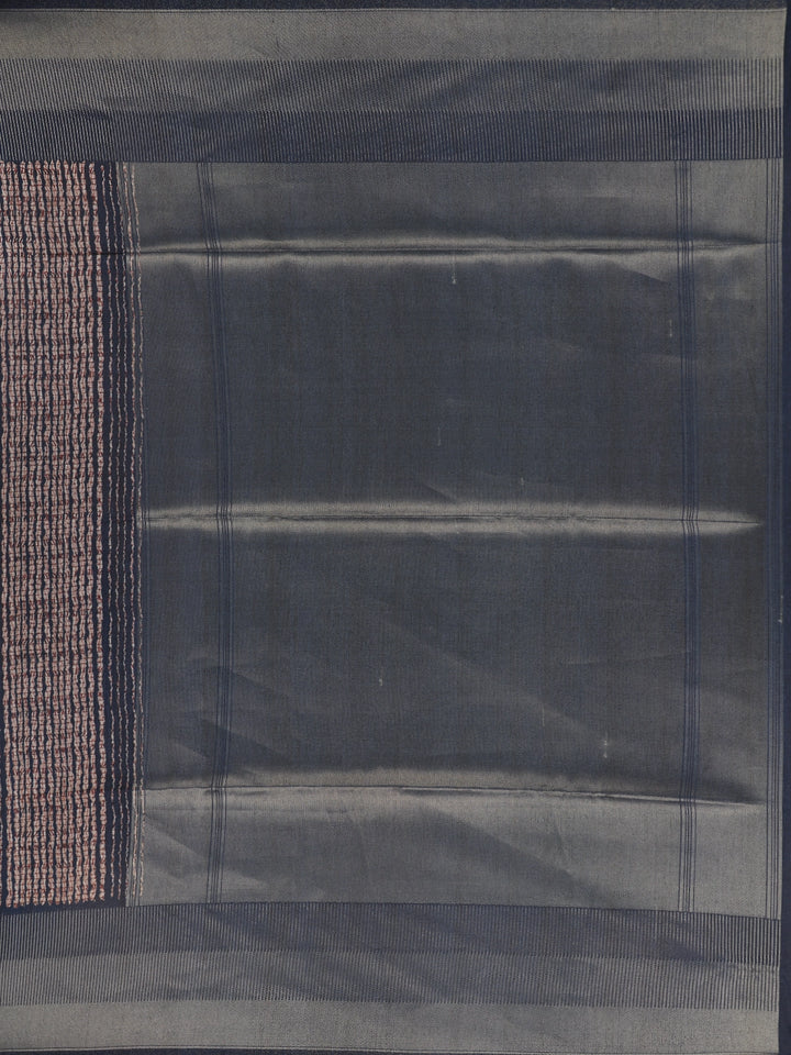Blue Abstract Designed Semi Tussar Saree - Diadem