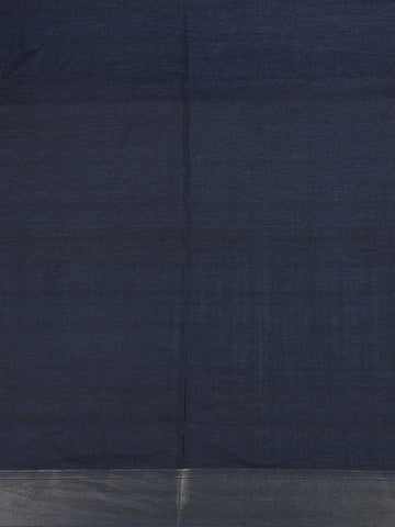 Blue Abstract Designed Semi Tussar Saree - Diadem
