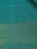 Blue Abstract Woven Pure Kanchipuram Silk Saree - Diadem