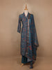Blue Abstract Designed Cotton Salwar Suit