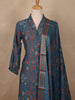 Blue Abstract Designed Cotton Salwar Suit