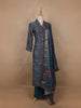 Blue Abstract Designed Cotton Salwar Suit