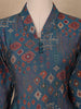 Blue Abstract Designed Cotton Salwar Suit