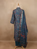 Blue Abstract Designed Cotton Salwar Suit