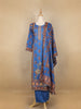 Blue Diamond Designed Cotton Salwar Suit - Diadem