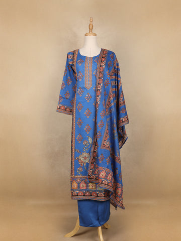 Blue Diamond Designed Cotton Salwar Suit - Diadem