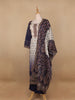 Blue Floral Designed Cotton Salwar Suit - Diadem