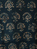 Blue Floral Design Printed Rayon Kuti - Diadem