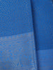 Blue Floral Designed Fancy Art Silk Saree - Diadem