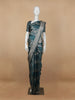 Blue Floral Designed Banarasi Silk Saree