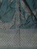 Blue Floral Designed Banarasi Silk Saree