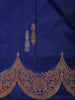 Blue Floral Designed Banarasi Silk Saree - Diadem