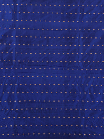 Blue Floral Designed Banarasi Silk Saree - Diadem