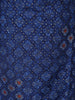 Blue Floral Designed Cotton Salwar Suit - Diadem