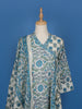 Blue Floral Designed Cotton Salwar Suit - Diadem
