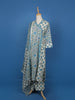 Blue Floral Designed Cotton Salwar Suit - Diadem