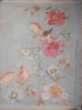 Blue Floral Designed Cotton Saree - Diadem