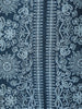 Blue Floral Designed Cotton Straight Cut Salwar Suit - Diadem