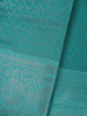 Blue Floral Designed Fancy Art Silk Saree - Diadem