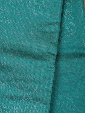 Blue Floral Designed Fancy Art Silk Saree - Diadem