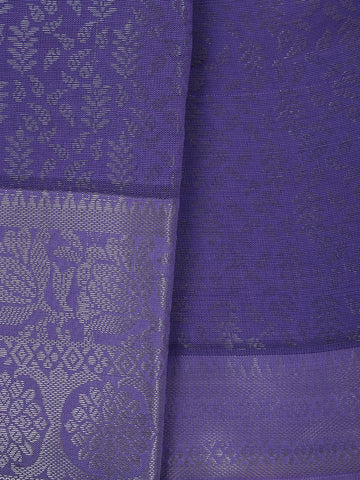Blue Floral Designed Fancy Art Silk Saree - Diadem