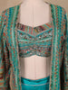 Blue Floral Designed Georgette Palazzo Salwar Suit - Diadem