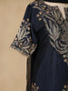 Blue Floral Designed Georgette Palazzo Salwar Suit - Diadem
