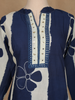 Blue Floral Design Printed Cotton Salwar Suit - Diadem